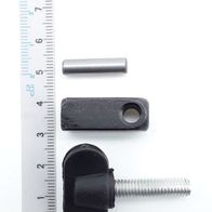 Scheppach-Vierkantstahl mit integrierter Schraube und Stift für Verbindungselement