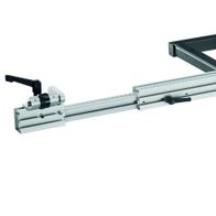 Schiebeschlitten 1400 mm Standard von Scheppach, Ansicht von der Seite.