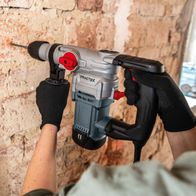 Scheppach Bohrhammer mit Vario-Speed-Regelung und SDS-Plus-Antrieb, inkl. Koffer und Zubehör