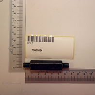 Stiftschraube 6kt. 13x67 von Scheppach, Artikelnummer 73001024, gezeigt von der Seite.