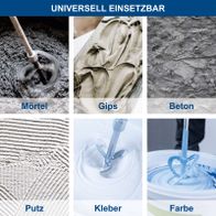 Mörtel- und Betonmischwerkzeuge für präzise Verarbeitung: Rührbewegungen und Putzarbeiten