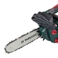 Benzin-Baumpflegesäge PBBPS 700 A1 Parkside LB1, Ansicht von vorne.