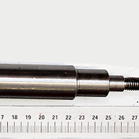 Scheppach-Vorschubwalze mit Messskala, glatt, Ø25, Länge 277 mm