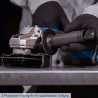 3-Positionen-Frontgriff mit ergonomischem Softgrip für präzise Bedienung