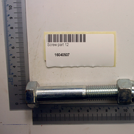 Scheppach-Schraube (M16) mit Gewinde und Gegenmutternkopf, Teil 12 aus der Serie intern_16040507
