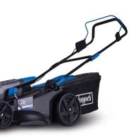 Scheppach Akku-Rasenmäher BC-MP430-X mit Akkuschlauch und Transportbox