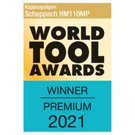 Die Kappzugsäge HM110MP von Scheppach gewann den World Tool Award 2021 in der Kategorie Premium. Geeignet für Holz, Alu, Stahl, Kunststoff und Kupfer.