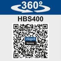 Bandsäge HBS400 mit 360°-Schwenkfunktion. Produktseite von Scheppach, Deutschland.