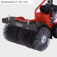 Bürstenwinkel: 0° / -25° / +25°