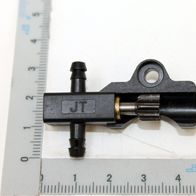 Scheppach-Pumpenanschlussstück mit integriertem Haltering und zwei Anschlussstutzen