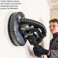 Scheppach-Wand-Deckenschleifgerät mit großem Schleifscheibenadapter für effiziente Flächenbearbeitung