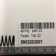 Scheppach-Federteil (Teil 22) mit Barcode für Druckfeder (intern_5903203007)