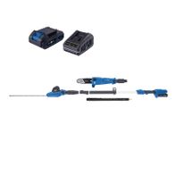 Scheppach Akku-Multifunktionswerkzeug mit Heckenschere, Hochentaster und Akku-Ladegerät