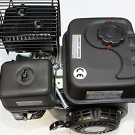Scheppach-Gasmotor mit Tankaufsatz und Ventilschutz