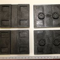 Scheppach-Kunststoffführungsplatte (4er-Set, unten) mit integrierten Führungsausnehmungen