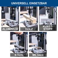 Universalbohrfutter für Holz, Metall, Aluminium und Kunststoff bei Scheppach-Bohrmaschine