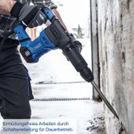 Scheppach-Abruchhammer mit Ermüdungsfreies Arbeiten durch Schaltarretierung für Dauerbetrieb