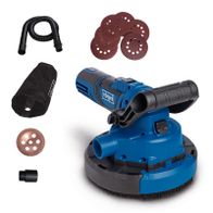 Universal-Wand-, Boden- und Deckenbearbeitungssystem mit Schleif-, Bürsten- und Staubsaugfunktion inkl. Staubbeutel, Schleifscheibe und Anschlusskits