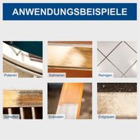 Die Satiniermaschine MRS1300 kann zum Polieren, Satinieren, Reinigen, Schleifen, Entrosten und Entgrauen verwendet werden.