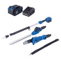 Scheppach Akku-Handsäge mit 20V 4.0Ah Akku, Ladegerät und 2 Sägeblättern. ProCut System für präzises Schneiden. Inklusive Schultergurt für bequemen Transport.