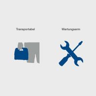 Wartungsarm mit Schraubendreher-ähnlichem Werkzeug für Komponenten des Airforce 7-Kompressors