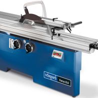 Formatkreissäge Forsa 8.0 von Scheppach, gezeigt von der Seite.