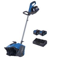 Scheppach Akku-Schneefräse mit Teleskopstange und Akkuset, inkl. Ladegerät