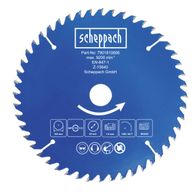 Kreissägeblatt von Scheppach, Part-Nummer 7901810606, max. 9200 U/min, Durchmesser 165 mm, Dicke 1,6 mm, 48 Zähne.