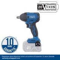 Scheppach-Werkzeug mit 10-jähriger Garantie, 20V-XiX-Batterieplattform, 4,0 Ah Li-Ion-Batterie