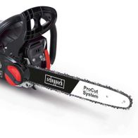 Scheppach-Kettensäge mit ProCut-Schwertsystem und automatischer Ketten Schmierung