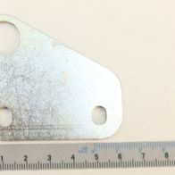 Zentrierplatte 3x54x60 von Scheppach, Ansicht von der Seite mit Maßstab zur Größenveranschaulichung.