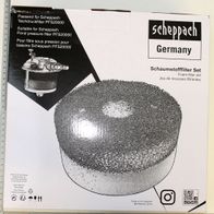Schaumstofffilter Set für Teichdruckfilter PFS2000 von Scheppach. Gezeigt wird ein Filterelement von oben.