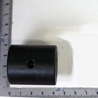 Scheppach-Gleitlagerbuchse mit Bohrung, Maßstab für Größenvergleich