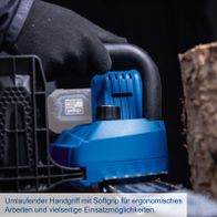 Ergonomischer Rundgriff mit weichem Tuch für komfortables Halten und vielfältige Einsatzmöglichkeiten