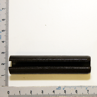 Ein Messschieber mit einer schwarzen Spannhülse Ø15x70. Die Spannhülse liegt auf der Skala und ist von vorne zu sehen.