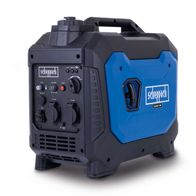 Der Scheppach Inverter SG3500i Generator mit 3200 Watt Leistung. Ausgestattet mit Eco-Modus, Überlastschutz und Reset-Funktion. Inklusive DC- und AC-Anschlüssen für verschiedene Geräte.