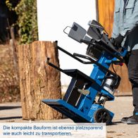 iyoHolzspalter mit kompakter Bauweise, platzsparend und leicht zu transportieren