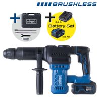 Scheppach Akku-Abbruchhammer mit Brushless-Motor, inkl. Akkuset mit 4Ah und Ladegerät für 2,4A