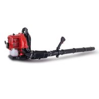Scheppach Benzin Laubbläser LB5200BP mit 51,7 cm³ 2-Takt-Benzinmotor, 1400W Leistung und Luftgeschwindigkeit von 295 km/h. Tragbares Design für einfache Handhabung.