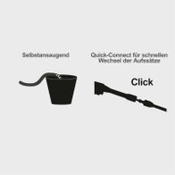 Selbstsaugende Funktion für einfache Handhabung