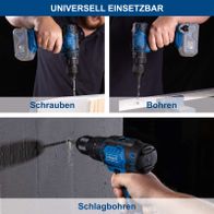 Universalwerkzeug mit Schlagbohrfunktion, Schraub- und Bohrmöglichkeiten für präzise DIY-Arbeiten