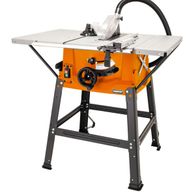 Tischkreissäge TS2300 primaster Globus von Scheppach. Die Säge wird von der Seite gezeigt.