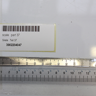 Scheppach-Skala (Teil 37) mit Messstreifen, Teil der Skala 0–120 mm