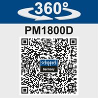 Scheppach-Doppelhandrührgerät PM1800D mit 360°-Drehung und zwei Mixstäben