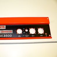 Schalterplatte kpl. mit Anzeige und Schaltern, Aufsicht von oben.