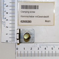 Klemmschieber mit Gewindestift (Artikelnummer 62500293) von Scheppach, gezeigt von vorne auf weißem Hintergrund.