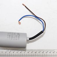 Kondensator mit zwei Anschlüssen und Beschriftung '20 µF / 450V'