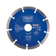 Scheppach-Diamanttrennscheibe mit Segmentierung für Mauernutfräser, Ø 125 mm, max. 12.200 U/min, EN 13236-zertifiziert