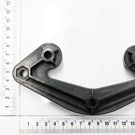 Motorhalterung von Scheppach, gezeigt von der Seite auf weißem Hintergrund.