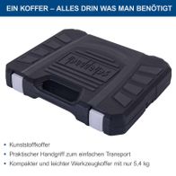 Plastikkoffer mit ergonomischem Griff für leichten Transport, kompakt und leicht (5,4 kg) für Werkzeugaufbewahrung